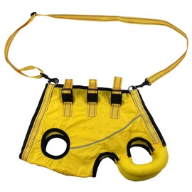 Funriche Dog Harness Lead Set, Walking Aid, Pet Supplies, Clothes, Medium Dogs, Small Dogs, Nursing Clothes, Legs, Disability, Rehabilitation, Walking, Easy to Put On and Take Off (Yellow, L)