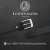 LINDENMANN Men's Leather Belt 40 mm Wide Belt Full Cowhide