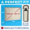 Garnetics Outdoor TV Cover 65 Inch Waterproof and Weatherproof TV
