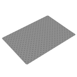 Shape28 Bathroom Toilet Mat 20x16 Inches Microfiber None Slip Color Gray Design 6M