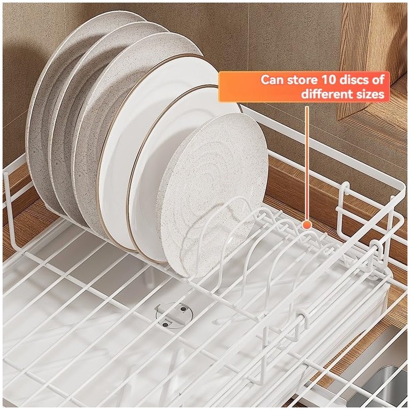 Fitzkor Dish Drying Rack Expandable Dish drainers for Kitchen Counter,Over