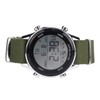 Mens Digital Sports Waterproof Watch Dual Time Zone Stopwatch Calendar