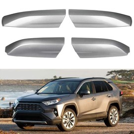 SCITOO fit for Toyota Highlander 2.7L 2009-2013,for Toyota Highlander 3.3L 2008-2010,for Toyota Highlander 3.5L 2008-2013 4X Roof Rack Bar Rail End Cover Shell Replacement