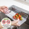 Imncya 6 Pack Stackable Pull-Out Fridge Organizer Drawers, Clear Refrigerator