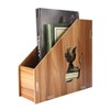 Tyenaza Desktop File Magazine Folder Holder, Wooden Hollow Cat Desktop