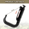 6 Pack 2.12“ Tactical Locking D Ring Plastic Carabiner Backapck