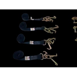 Safe N Secure 2" x 10' RTJ Frame Hook Black Diamond Weave Strap Pack of 4