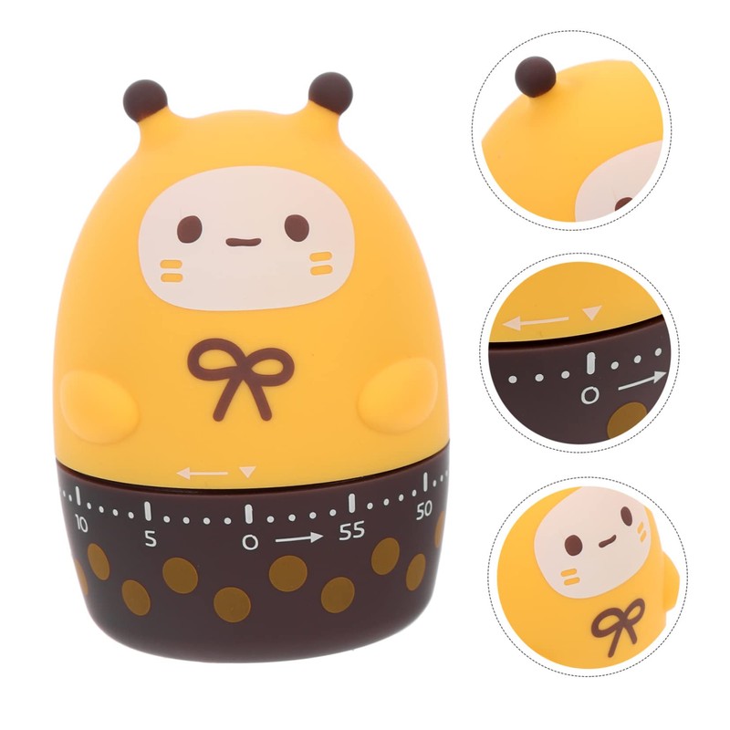 ABOOFAN Mechanical Cooking Timer Cute Cartoon Design Easy to Use