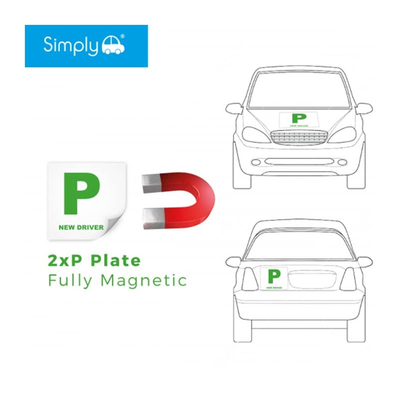 Simply TL4000 P-Plates Magnetic Stick/ Tie On