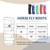 Harrison Howard Horse Fly Boots Summer Protection with Fleece Trim