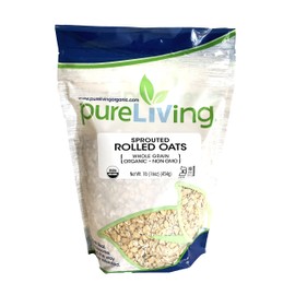 Pure Living - Organic Sprouted Rolled Oats - 16 Ounce
