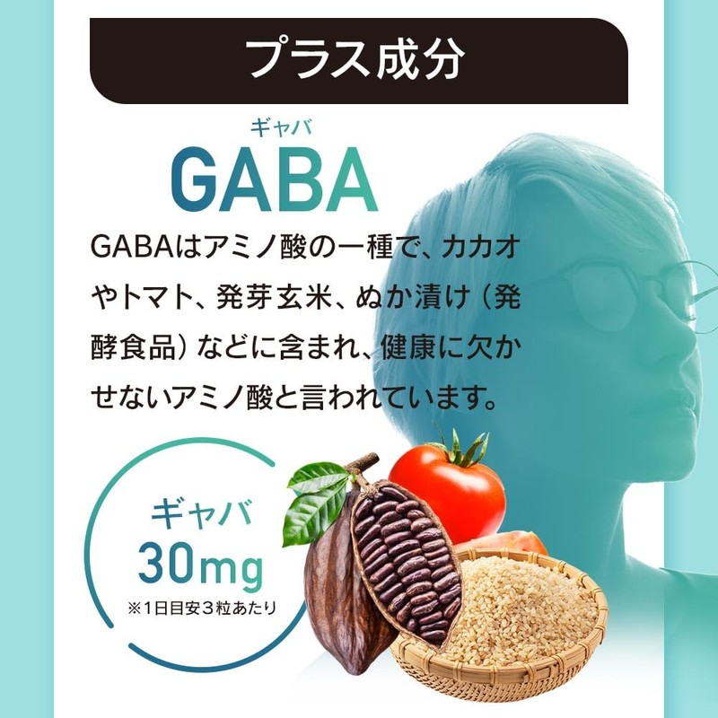 オーガランド (ogaland) チロシン & GABA サプリ (90粒 / 約1ヶ月分) 集中力