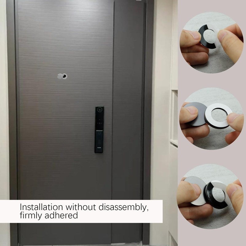 3pc Peephole Cover, Door Viewer Cover with Double-Sided Self-Adhesive Tape