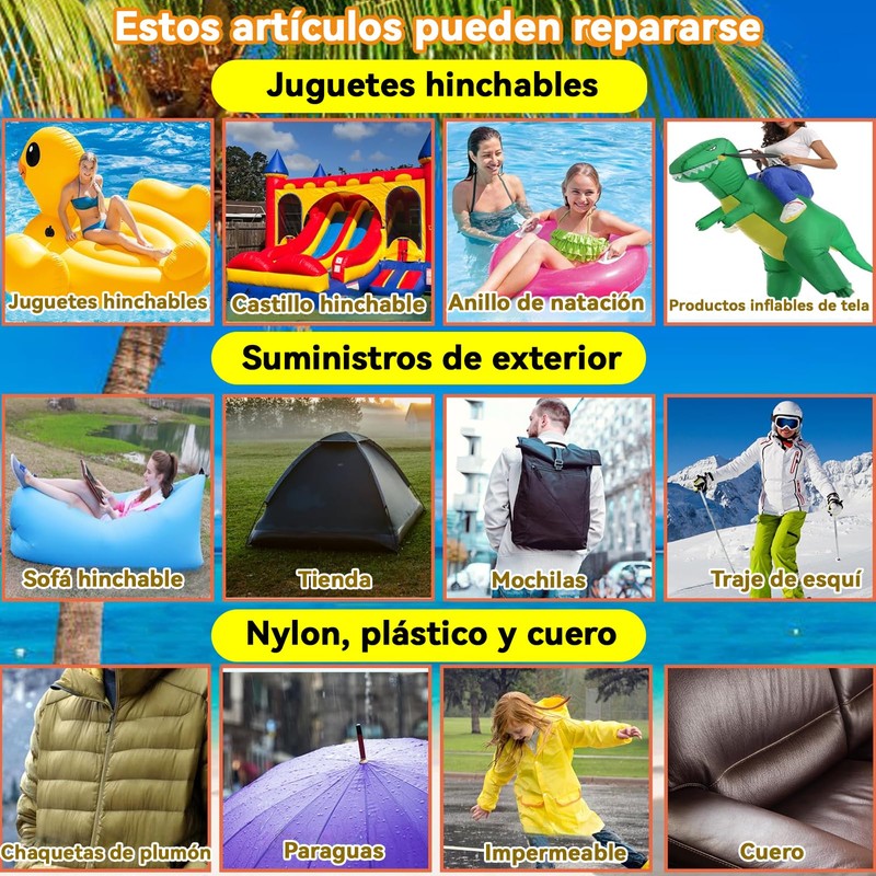 HBKUUY 10 Piezas Patch De Reparación De La Piscina Autoadhesivo,