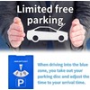 Oneroomone 10 x Cardboard Parking Discs 11 x 15 cm