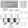 prosfalt 3 x 500ml per Cup Wall Mounted Manual Soap