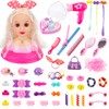 deAO Kids Hairdressing Makeup Doll Head, Makeup Hairdressing Doll Styling