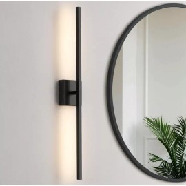 CCYCOL Black Bathroom Light Fixtures 360° Rotatable Black Vanity Light, C14