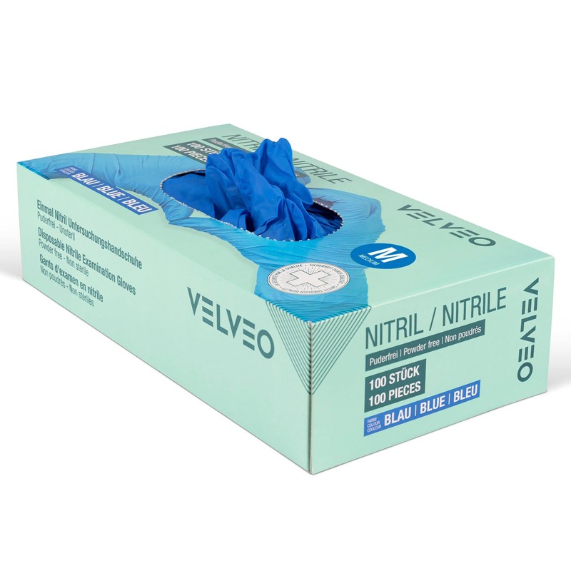 Disposable Nitrile Examination Gloves in Dispenser Box Size XS S