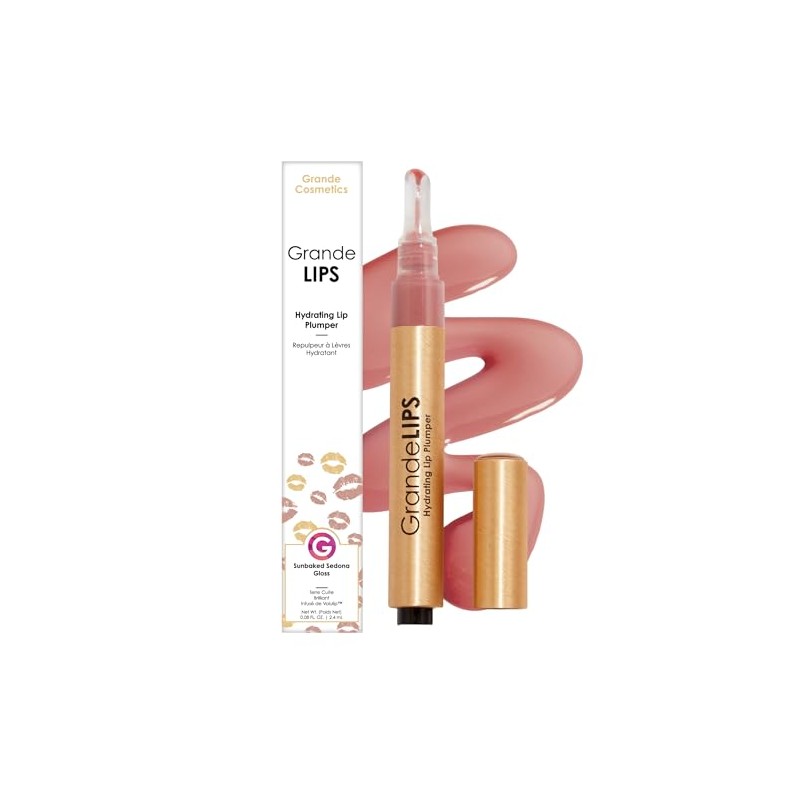 GrandeLIPS Hydrating Lip Plumper, Gloss, Sunbaked Sedona