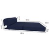 Danfuton Navy Blue Sleeper Chair Folding Foam Bed, Foldable Sleepover