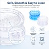 Manual Garlic Twister 2 Pcs, Clear Blue Garlic Mincer &