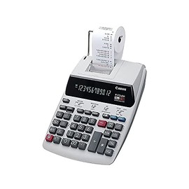 Canon P170DH3 Calculadora de impresión de escritorio de 12 dígitos, color blanco