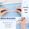 MANVEN Partner Bracelets Friendship Bracelets Heart Mother Daughter Bracelet Gift