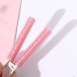 2 Pack Kuru and Bangs Curler, Full Life, Bangs Curler, Hand Rolled Curler, Shefun Curler, Bangs, Small, Magic Curler, Oval Shape, Fluffy, Hair Curler, JP192 (A-pink2)