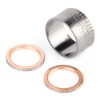 Copper Motorcycle Exhaust Pipe Gasket Seal Washer Fits for Yamaha