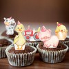 48Pcs Farm Animal Cupcake Toppers Farm Birthday Party Decoration Farm