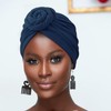 DRESHOW 5 Pieces African Turban for Women Soft Pre-Tied Knot