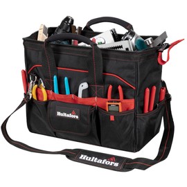 Hultafors Work Gear HT5543 Tradesman's Tool Bag, 33 Pockets, Heavy Duty Ballistic Polyester Tool Carrier, Adjustable Slip-Resistant Shoulder Straps