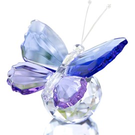 ACEmedia Crystal Cut Butterfly Animal Ornament Decoration for Office Table Home Bedroom