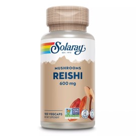 SOLARAY Reishi Mushroom Supplement 100 Count Herbal Supplement Immune Support Energy ...