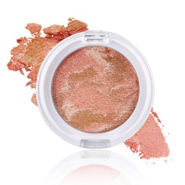 Boobeen Baked Powder Blush, Lightweight Shimmery face Blush for Cheeks, Eyeshadow, Brighten Blush Compact for Face, Create a Radiant, Natural Glowing for All day Wear