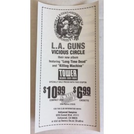 Pure Rock 105.5 KNAC Bumpersticker The Last Sticker LA Guns Tower Records NEW