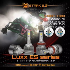Stark Snowmobile LED Total 140W 16400LM 6000K Headlight High Combo Kit - 862 H11