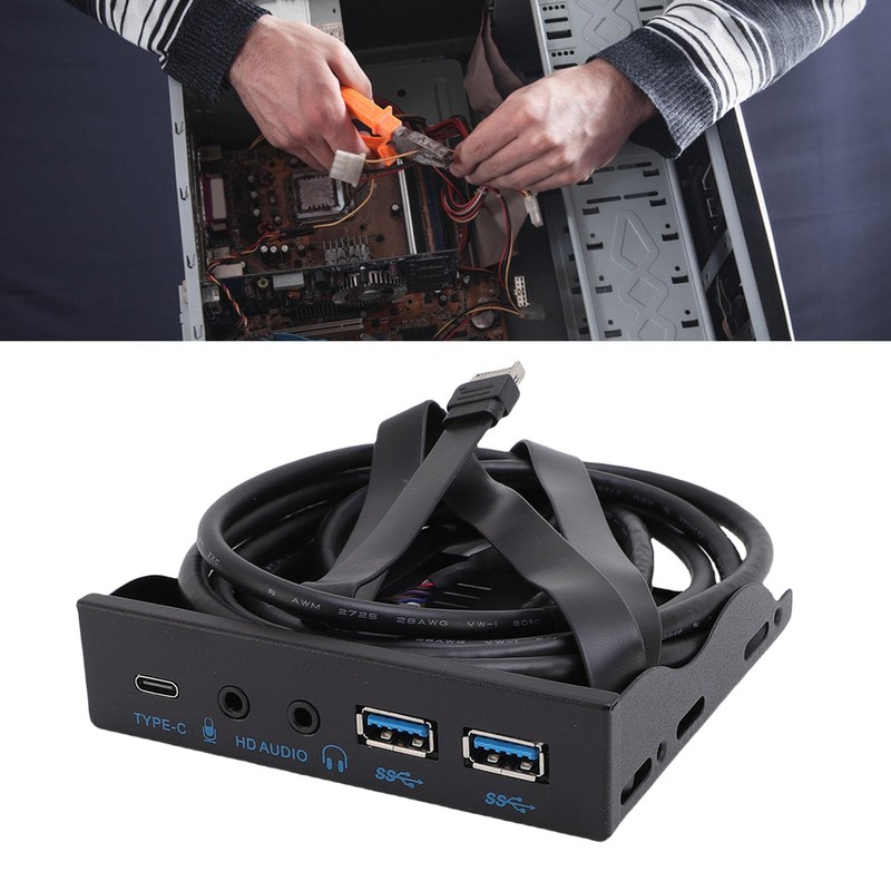 Dpofirs USB 3.2 Front Panel Hub with Floppy Drive Interface