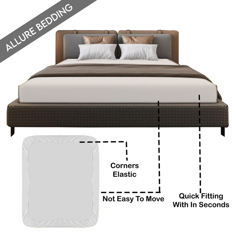 Volcano Infinity Super King Fitted sheet Extra Deep 183×200×40 CM