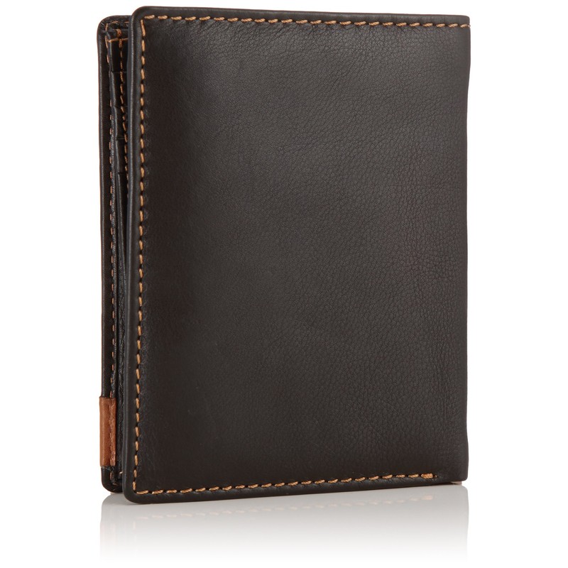 camel active California Herren Geldbörse Hochformat Leder Mittelgroß Schwarz