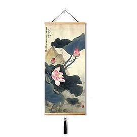 EAPEY Chinese Wall Scroll Hanging Japanese Scroll Asian Wall Scroll Japanese Wall Art Asian Scroll Wall Art Decor Living Room