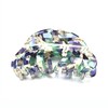 QinGoo Purple Green Medium Cellulose Acetate Hair Clip Beautiful Women's