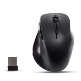 KeautFair Wireless Quiet Silent Mouse Ergonomic Design Cordless Noiseless Mice DPI Adjustable(800/1200/1600) Non-slip Surface 6 Buttons 2.4GHz Mouse with USB Receiver for Laptop/PC Windows(Black)