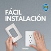iGOTO PB105/2-B Contacto duplex aterrizados con Placa