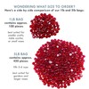 Galashield Flat Glass Marbles for Vases Red Glass Gems Beads