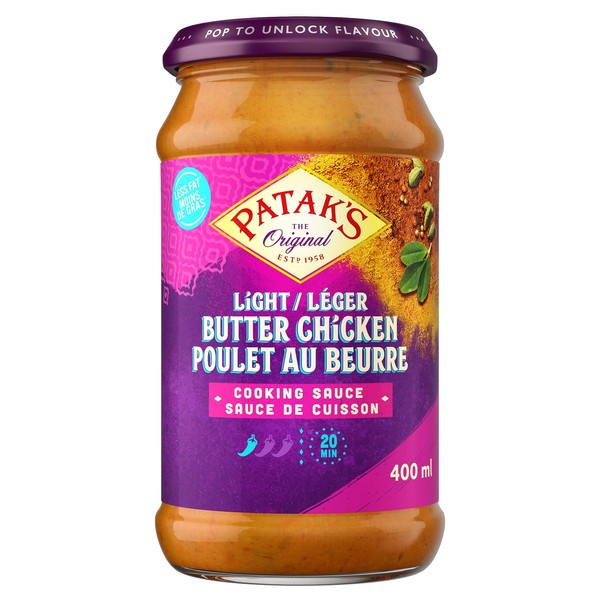 PATAKS Light Butter Chicken Sauce, 400 ML