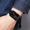 Fogitbok Extra Large Numbers Black Watch for Men, Waterproof Mens