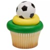 Decopac Soccer Cupcake Toppers | Soccer Ball Cupcake Rings -