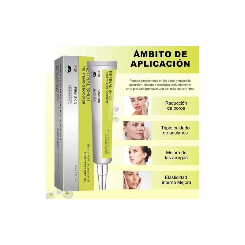Booster Facial Retinal Shot Antiedad Reafirmante Noche 2pcs